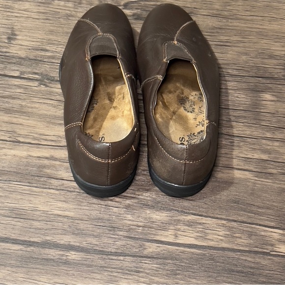 Taos Town Center Leather Dark Brown Slip On Comfort Shoes Flats Walking - Picture 12 of 15